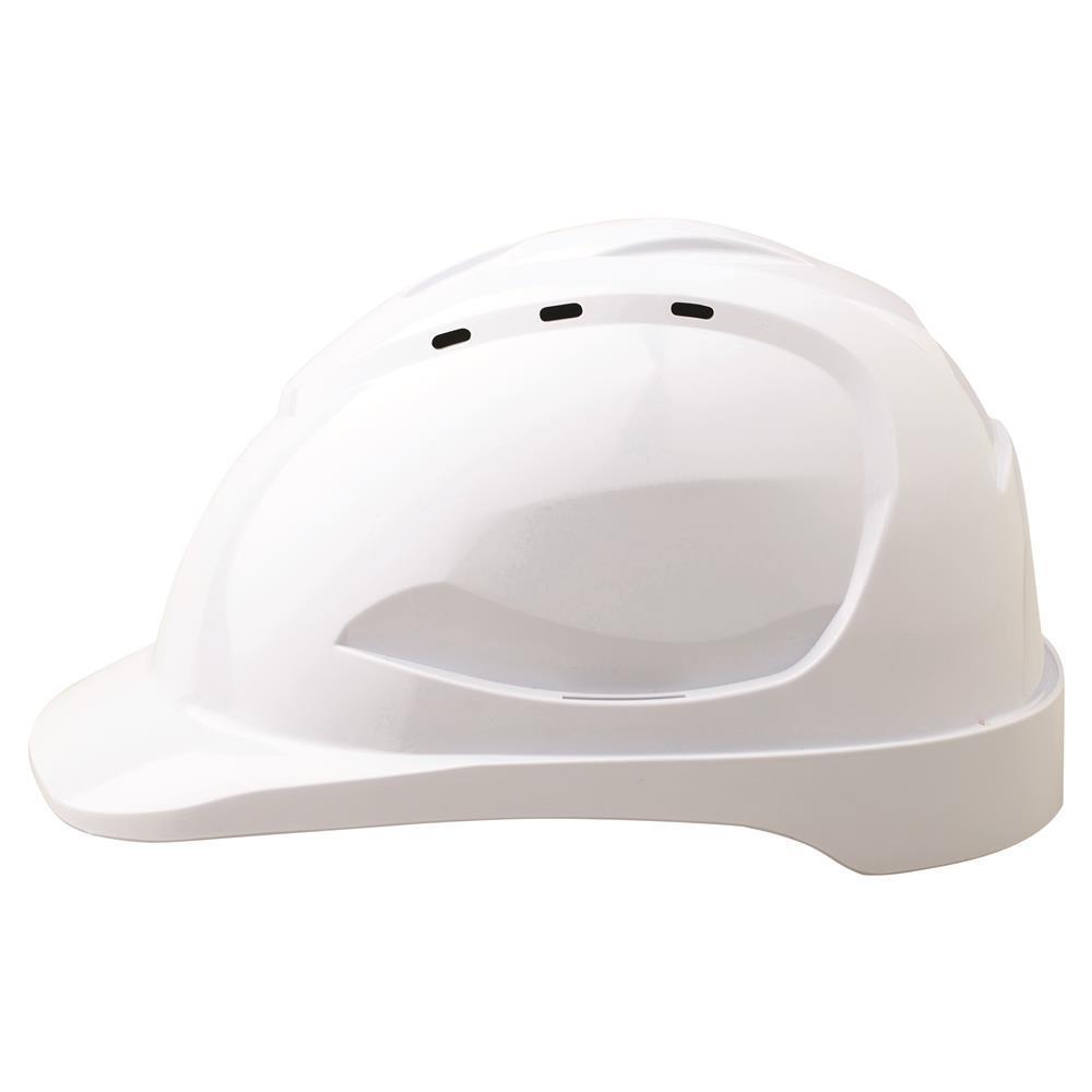 Pro Choice Hard Hat Vented 6 Point Push Lock Harness - HHV9 PPE Pro Choice WHITE  